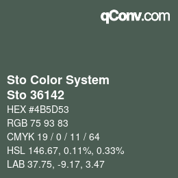 カラーコード: Sto Color System - Sto 36142 | qconv.com