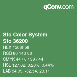 Color code: Sto Color System - Sto 36200 | qconv.com