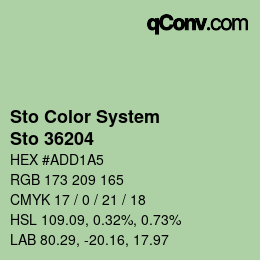 Color code: Sto Color System - Sto 36204 | qconv.com