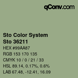 Color code: Sto Color System - Sto 36211 | qconv.com