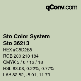 Color code: Sto Color System - Sto 36213 | qconv.com