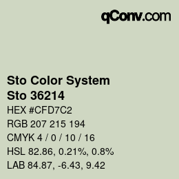 カラーコード: Sto Color System - Sto 36214 | qconv.com