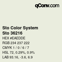 カラーコード: Sto Color System - Sto 36216 | qconv.com