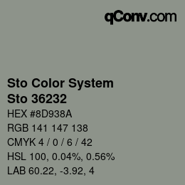 Color code: Sto Color System - Sto 36232 | qconv.com