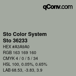 Color code: Sto Color System - Sto 36233 | qconv.com