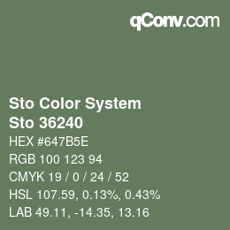 Color code: Sto Color System - Sto 36240 | qconv.com