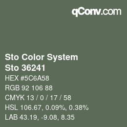 カラーコード: Sto Color System - Sto 36241 | qconv.com