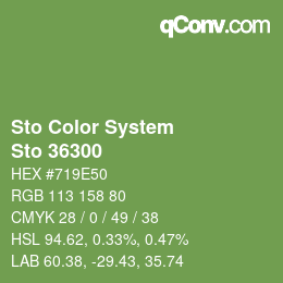カラーコード: Sto Color System - Sto 36300 | qconv.com