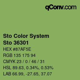 Color code: Sto Color System - Sto 36301 | qconv.com