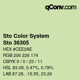 Color code: Sto Color System - Sto 36305 | qconv.com