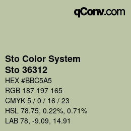 カラーコード: Sto Color System - Sto 36312 | qconv.com