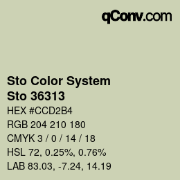 Color code: Sto Color System - Sto 36313 | qconv.com