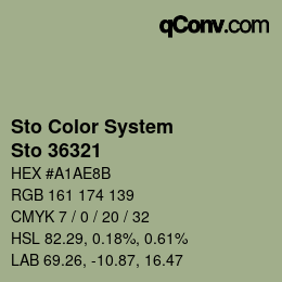 Farbcode: Sto Color System - Sto 36321 | qconv.com