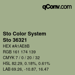 Color code: Sto Color System - Sto 36321 | qconv.com