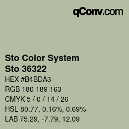 Color code: Sto Color System - Sto 36322 | qconv.com