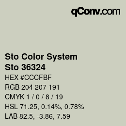 カラーコード: Sto Color System - Sto 36324 | qconv.com
