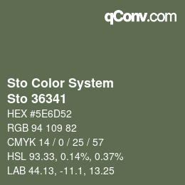 Color code: Sto Color System - Sto 36341 | qconv.com