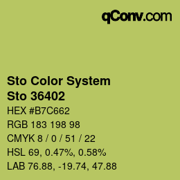 Color code: Sto Color System - Sto 36402 | qconv.com