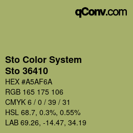 Color code: Sto Color System - Sto 36410 | qconv.com