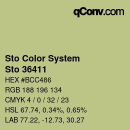 Color code: Sto Color System - Sto 36411 | qconv.com