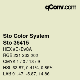 Color code: Sto Color System - Sto 36415 | qconv.com