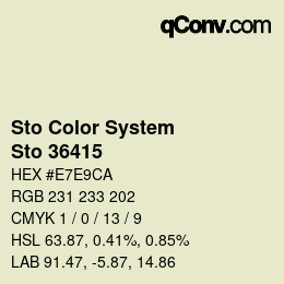 カラーコード: Sto Color System - Sto 36415 | qconv.com