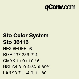 Color code: Sto Color System - Sto 36416 | qconv.com