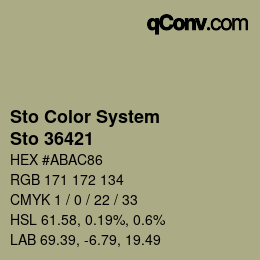 Color code: Sto Color System - Sto 36421 | qconv.com