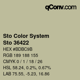 Color code: Sto Color System - Sto 36422 | qconv.com