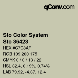カラーコード: Sto Color System - Sto 36423 | qconv.com