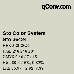 カラーコード: Sto Color System - Sto 36424 | qconv.com
