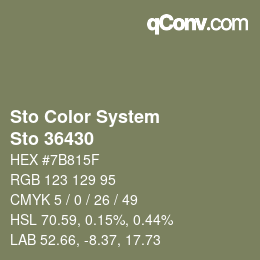 カラーコード: Sto Color System - Sto 36430 | qconv.com