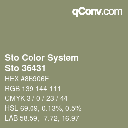 Color code: Sto Color System - Sto 36431 | qconv.com