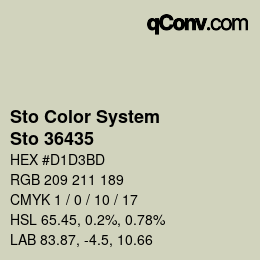 Color code: Sto Color System - Sto 36435 | qconv.com