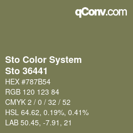 Color code: Sto Color System - Sto 36441 | qconv.com