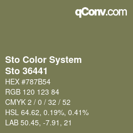 カラーコード: Sto Color System - Sto 36441 | qconv.com