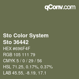 カラーコード: Sto Color System - Sto 36442 | qconv.com