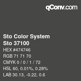 カラーコード: Sto Color System - Sto 37100 | qconv.com