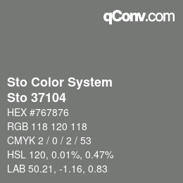 Color code: Sto Color System - Sto 37104 | qconv.com