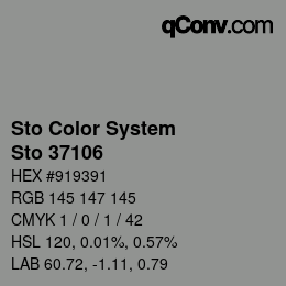 カラーコード: Sto Color System - Sto 37106 | qconv.com