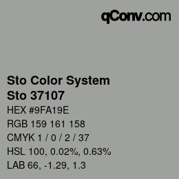 Color code: Sto Color System - Sto 37107 | qconv.com