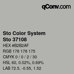 Código de color: Sto Color System - Sto 37108 | qconv.com