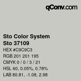 Farbcode: Sto Color System - Sto 37109 | qconv.com