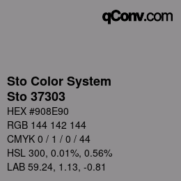 Color code: Sto Color System - Sto 37303 | qconv.com