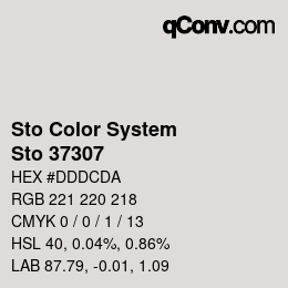 カラーコード: Sto Color System - Sto 37307 | qconv.com