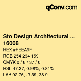 Code couleur: Sto Design Architectural Colours - 16008 | qconv.com