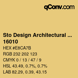 Código de color: Sto Design Architectural Colours - 16010 | qconv.com