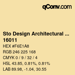 Código de color: Sto Design Architectural Colours - 16011 | qconv.com