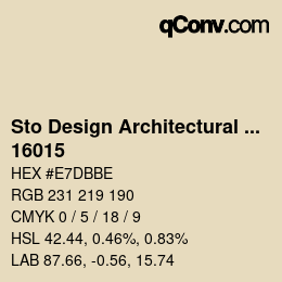 Código de color: Sto Design Architectural Colours - 16015 | qconv.com