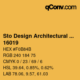 Código de color: Sto Design Architectural Colours - 16019 | qconv.com